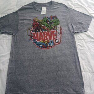 marvel vintage comic book grey shirt large NWT